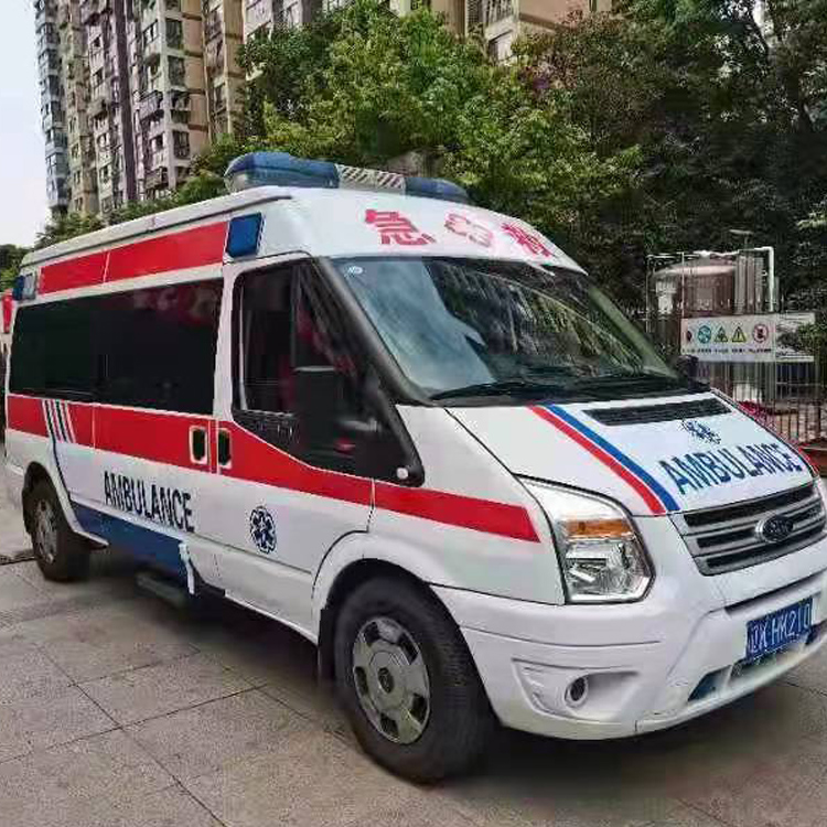 大方长途救护车护送病人返乡
